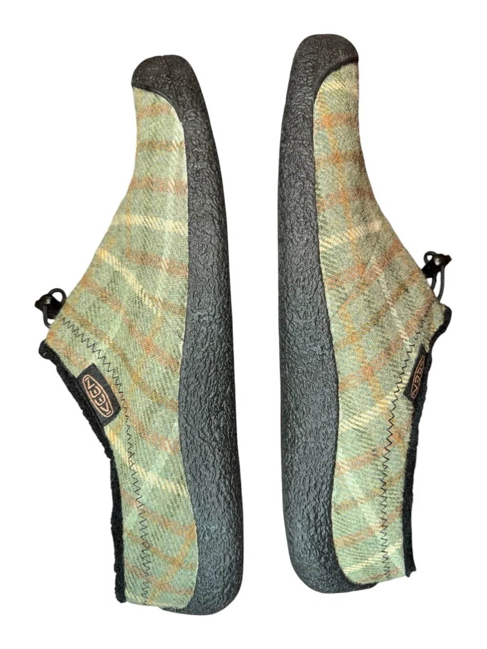 Keen Men's Size 13 Howser III Slip On Slide Green Plaid Clog Comfort Shoe